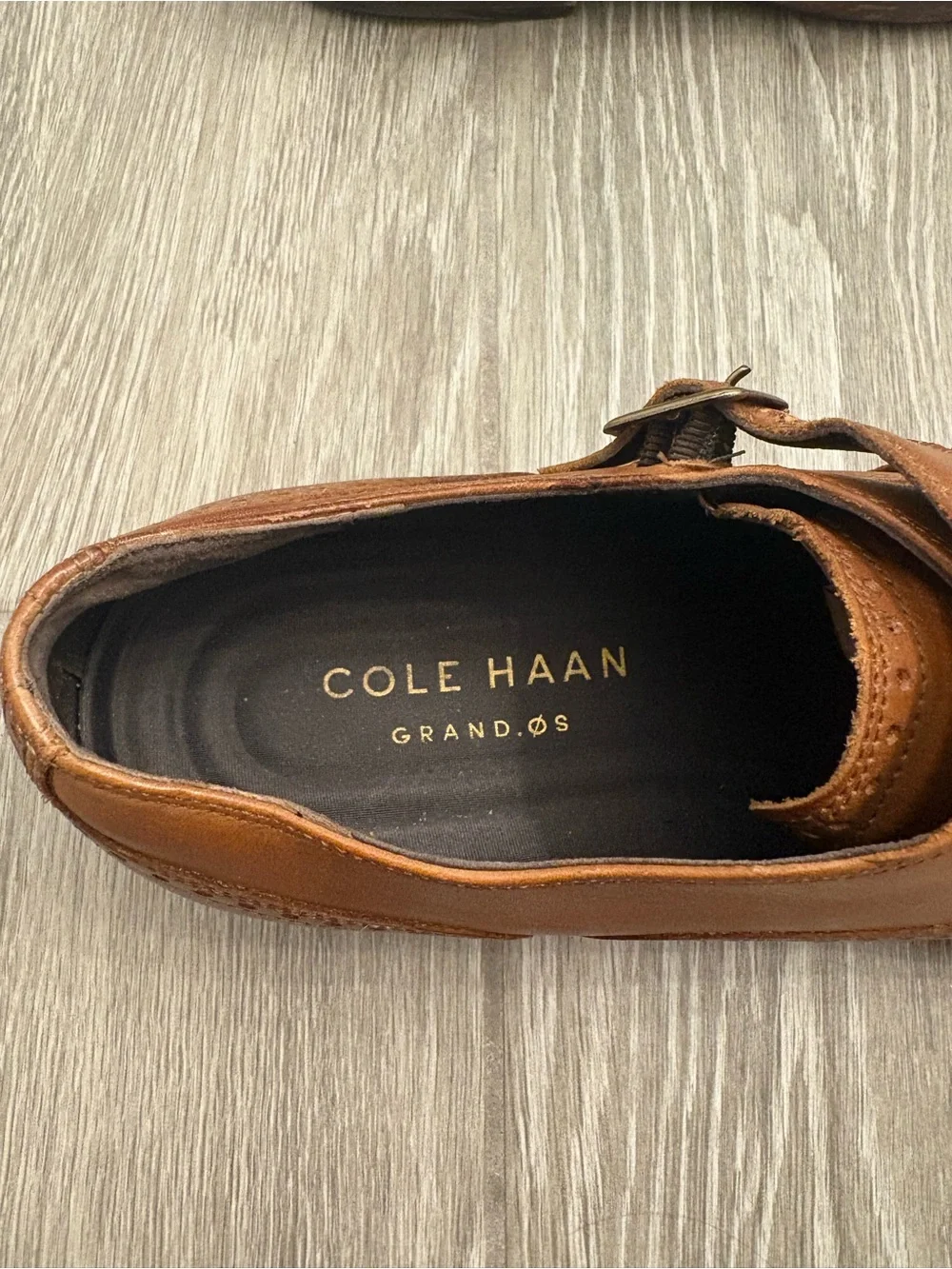 Cole Haan Men's Double Monk Strap Leather Dress Shoes - Brown